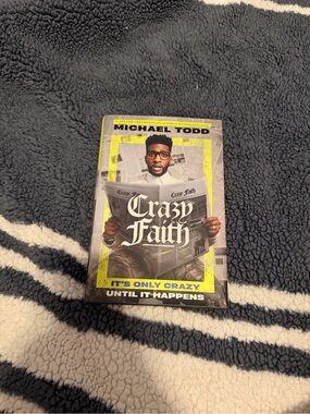 Michael Todd "Crazy Faith" Hardcover Book - Yellow/Black/White
